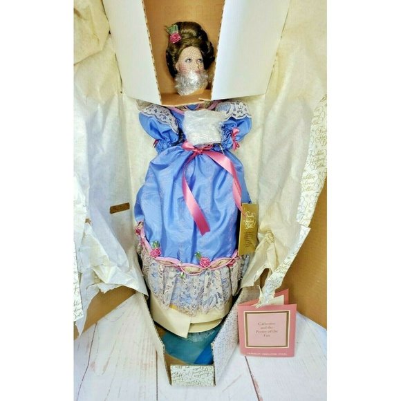 Vintage Rare Retired Catherine & The Poetry Of The Fan Franklin Heirlooms Doll - Picture 1 of 12